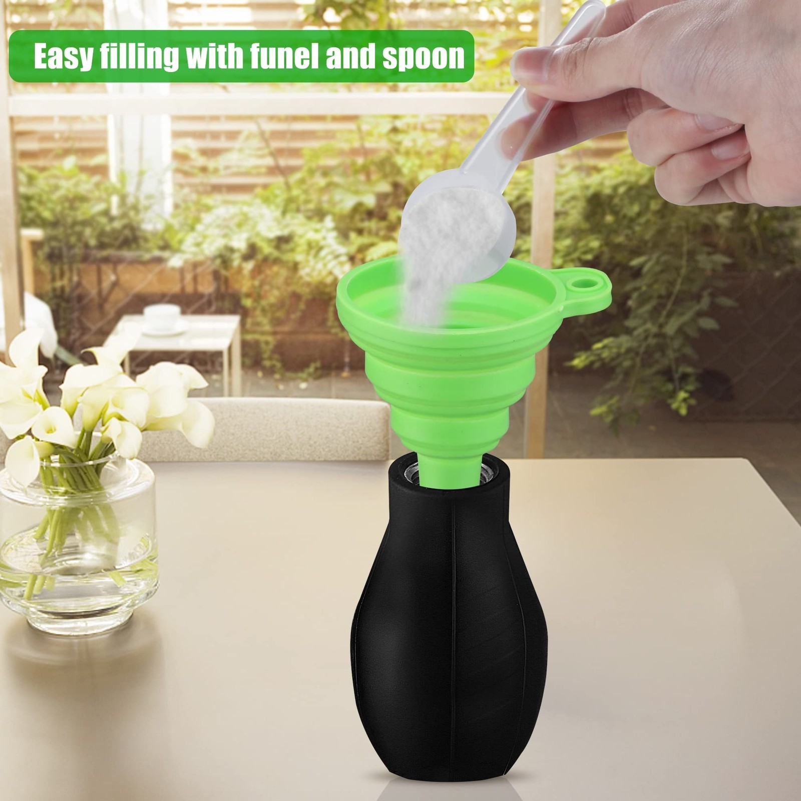 Bulb Duster Sprayer Insect Buster Handheld 7" Extendable Applicator Dispenser