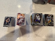 703~ football, basketball, baseball card lot! From Bowman U to topps chrome.