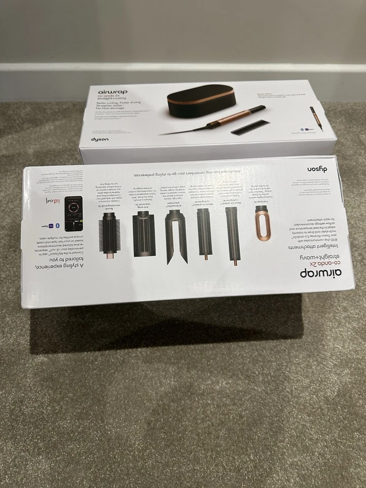 Airwrap Co-anda 2x™ multi-styler Straight to Wavy Amber Silk / Pink Champagne - Image 3 of 4