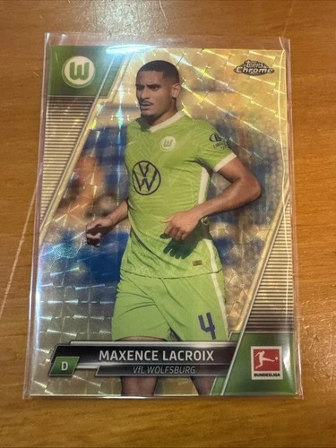 2021 Topps Chrome Bundesliga Maxence Lacroix Superfractor 1/1 Vfl Wolfsburg 100