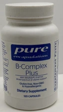 Pure Encapsulations B-Complex Plus - B Vitamins 120 Capsules Exp: 3/27