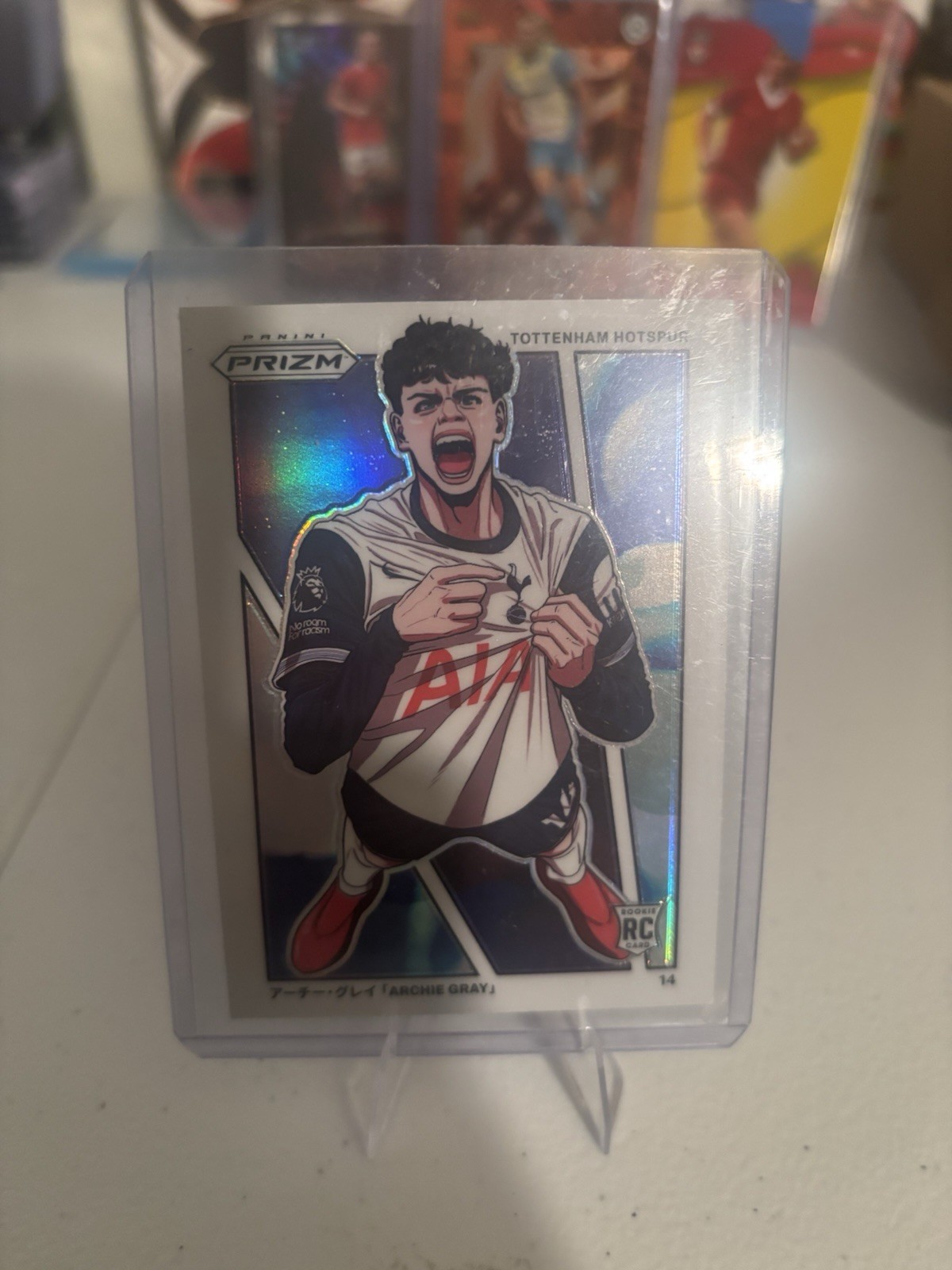 Archie Gray 2024-25 Panini Prizm Premier League RC Manga Prizm Case Hit SSP #5