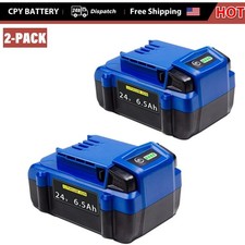 2 Pack 24V 6.5Ah Battery for Kobalt 24 Volt Max Lithium-ion KB624-03 KB124-03
