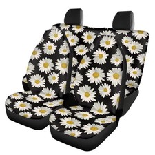 Daisy Flowers Set Of 4 Car Seat Cover Stretchy Car Seat Covers Full Set Seat Daisy Flowers Set Of 4 Car Seat Cover Stretchy Car Seat Covers Full Set Seat