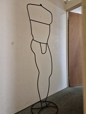 VINTAGE SKANDI IKEA HAPEN FIGURAL CLOTHES RACK VALET STAND MALE MANNEQUIN