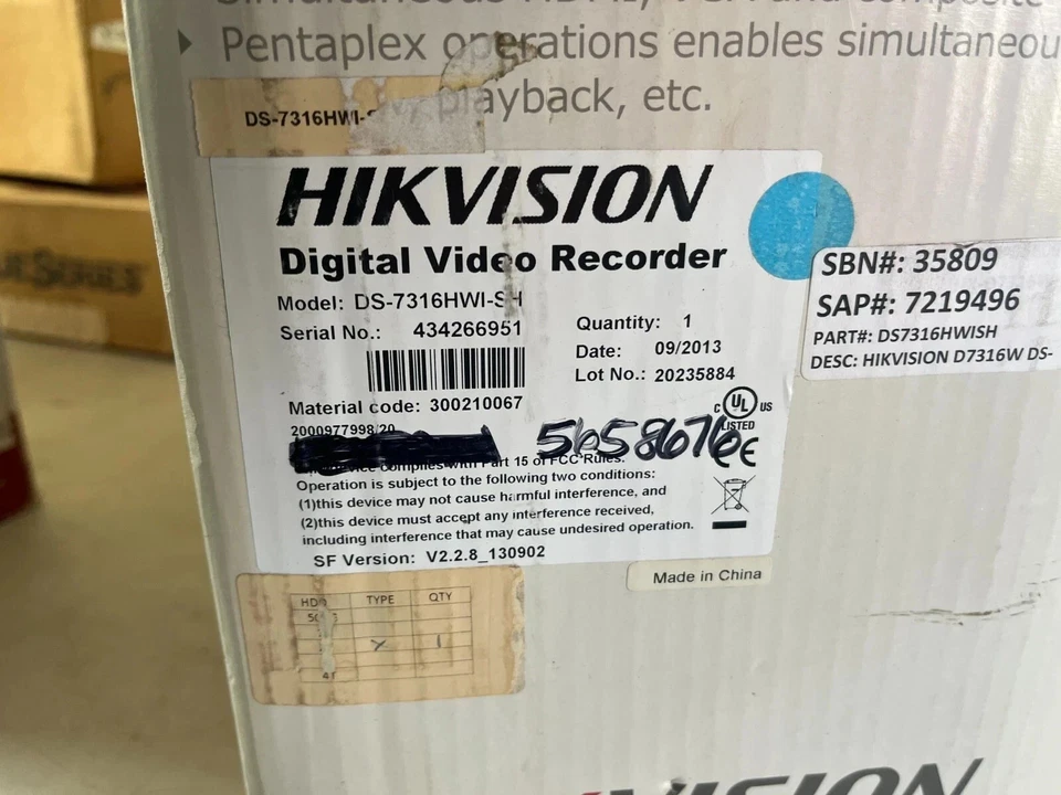 DS-7300 960H Series Digital Controller DS-7316HWI-SH New D7316  LINUX - Image 2 of 4