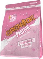 Grenade Strawberries & Cream Whey Protein 2kg Low Sugar EXP: 31/03/2026