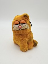 Vintage Garfield Plush Orange Cat Fat Chubby Dakin Stuffed Toy 1981 - 10"