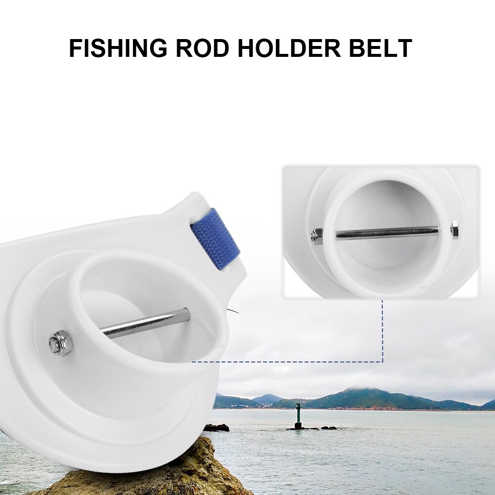 Fishing Fighting Waist Belt - Aluminum Alloy Rod Holder Belt For Stand-Up Fishing, Adjustable 39-55 Inch