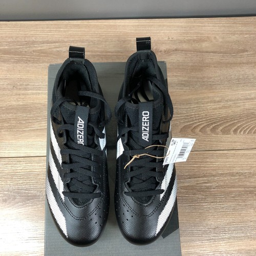 Adidas Adizero Impact. 2 Big Kids Football Cleats Size 5 Black/ White IF2519 - Picture 3 of 13