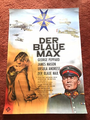 Der Blaue Max Kinoplakat Poster A1, 1966, GEROLLT, Ursula Andress, James Mason