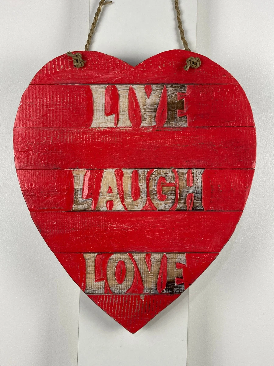 Triple Wooden Love Heart Plaque - Grey By The Range - View #4