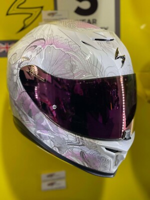 Scorpion Motorcycle Helmet Visor EXO 1400 R1 520 Purple Iridium