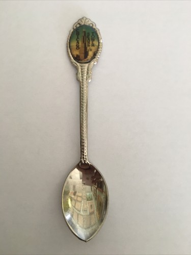 Cuillère souvenir vintage US collection Chicago Sears Tower Illinois - Photo 2/3
