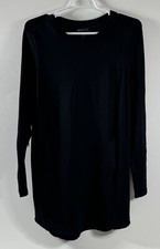 Athleta Balance Sweatshirt Black Travel Jersey Dress Pockets Women's S Stretchy