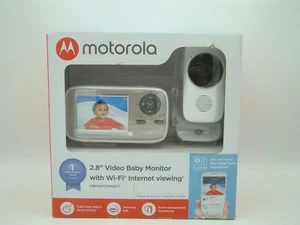 Motorola 2.8" Color Video Baby Monitor w Wi-Fi Internet Viewing Zoom Audio Temp+