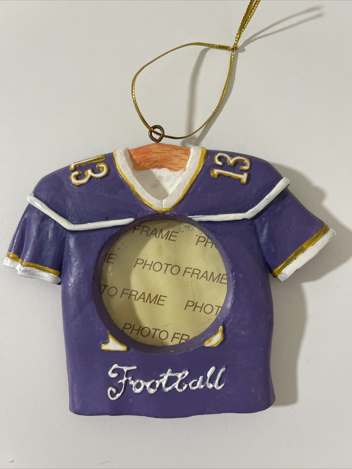 Football Jersey Frame Christmas Ornament-image