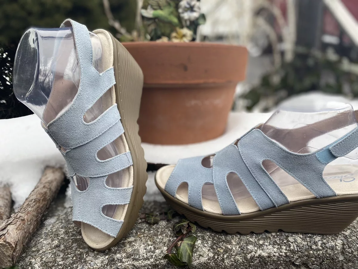 Sketchers wedge sandal hotsell