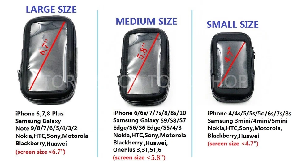 Motorcycle Universal Mobile Phone Device Note Holder Iphone Samsung Huawei One+ - Image 2 of 4