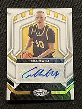 COLLIN WELP 2022 Chronicles Certified Draft Picks BLACK College Roll Call AUTO