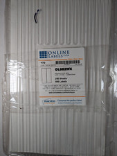 Online Labels OL982WX Standard White Matt 4.25" x 14" 250 sheets 500 labels