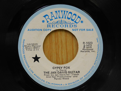 Jan Davis Guitar DJ 45 Gypsy Fox bw Child Of Jude - Ranwood VG+