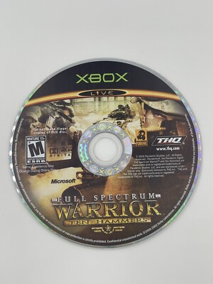 Full Spectrum Warrior: Ten Hammers (Microsoft Xbox, 2006) THQ Shooter Disk Only