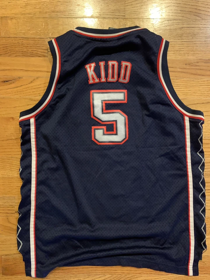 JASON KIDD NUEVA JERSEY NJ NETS BROOKLYN REEBOK Swingman AZUL MARINO Juvenil XL Foto 2 de 4