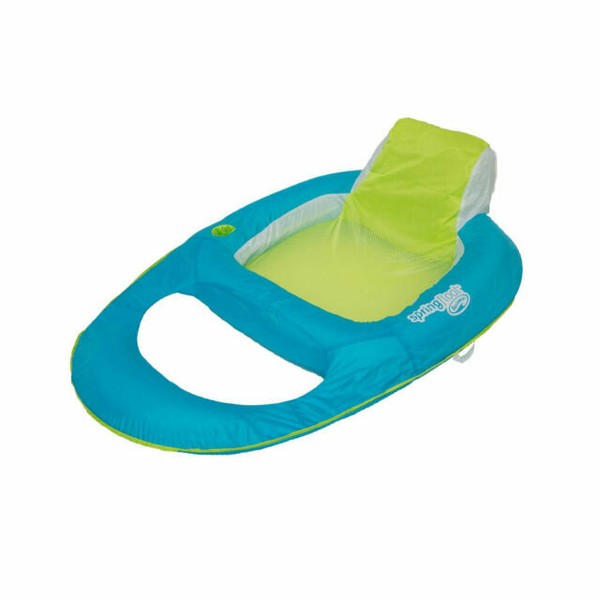 swimways spring float recliner blue