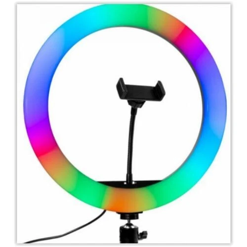 12 inch LED Multicolour Ring Light + 2.1M Stand Make Up Beauty YouTube Video RGB - Image 4 of 4