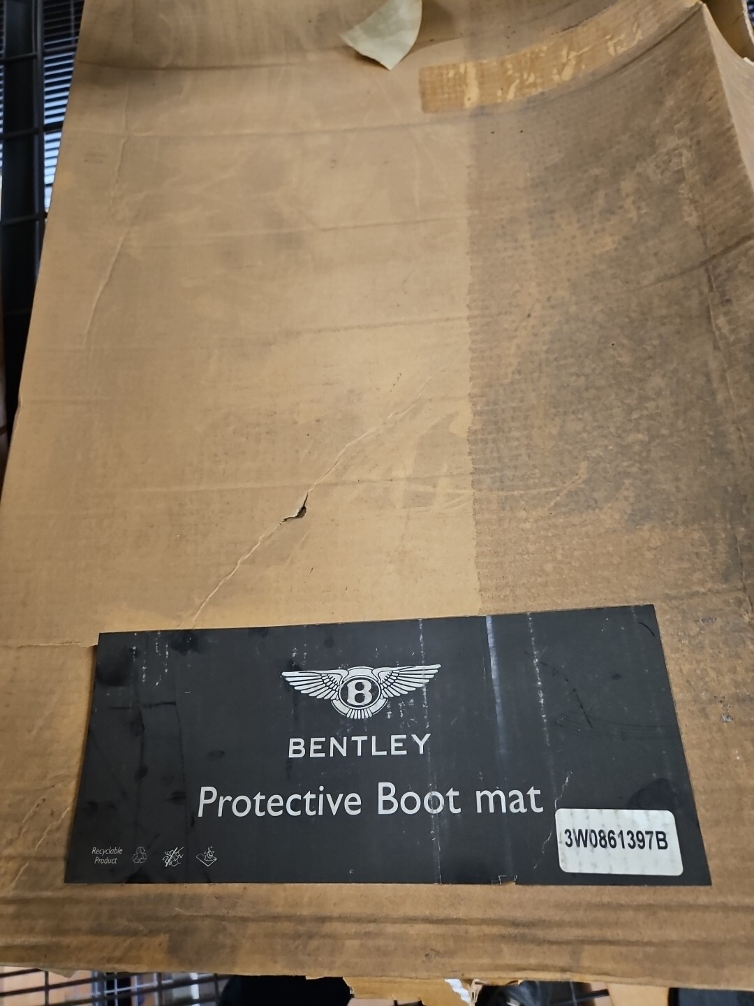 trunk lining, Load edge protection For Bentley PN# 3W0861397B