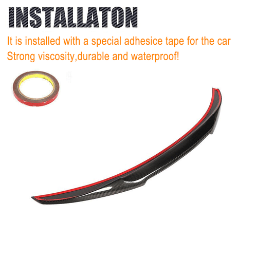 Carbon Heckspoiler Spoilerlippe Heckflügel Lippe für BMW F30 320i F80 M3 2012-17 - Picture 8 of 13