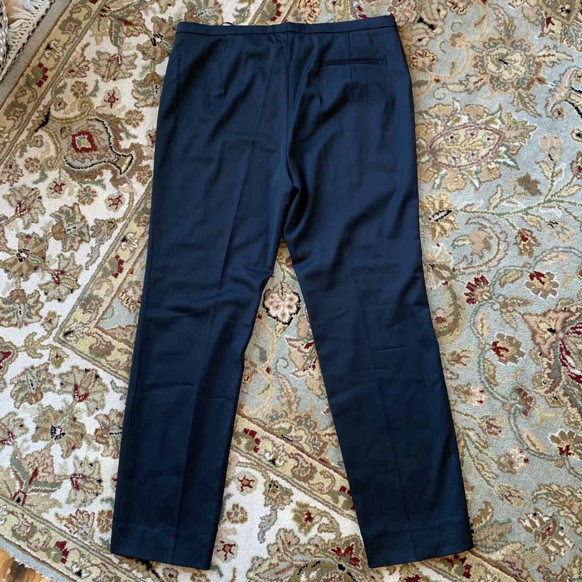 Jil Sander Sz 40 IT (US 4) Wool Blend Black Trouser Pants