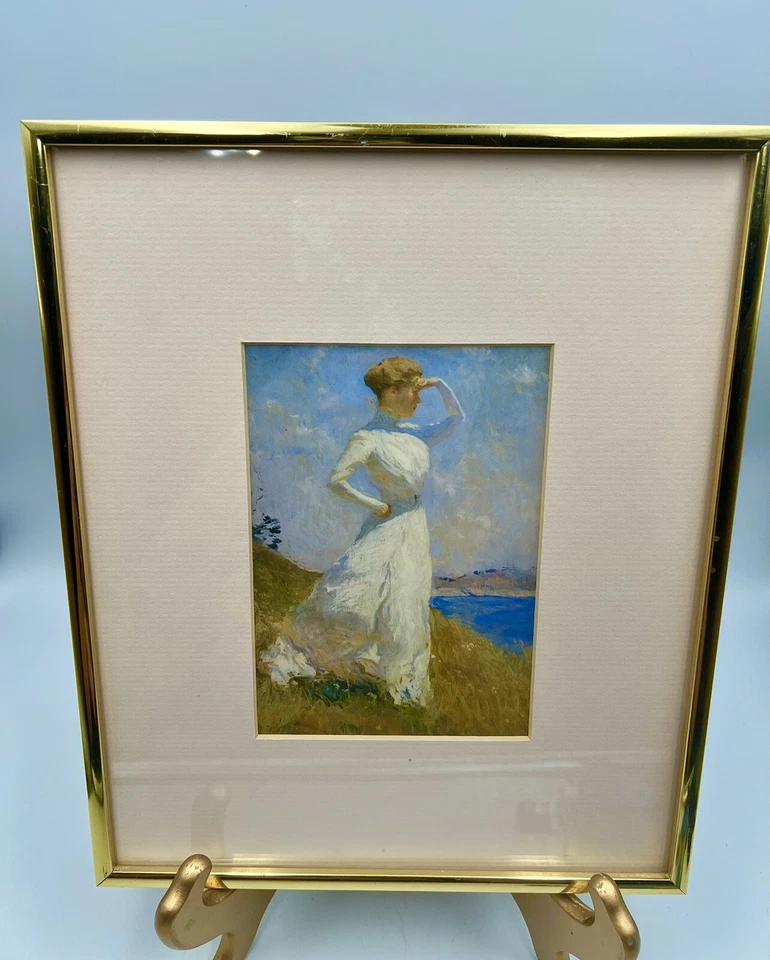 "Impresión artística impresionista a la luz del sol Frank Weston Benson personalizada enmarcada 10"" x 12""" Foto 2 de 4