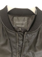 New With Tag Sanctuary Black Bomber Jacket Size M