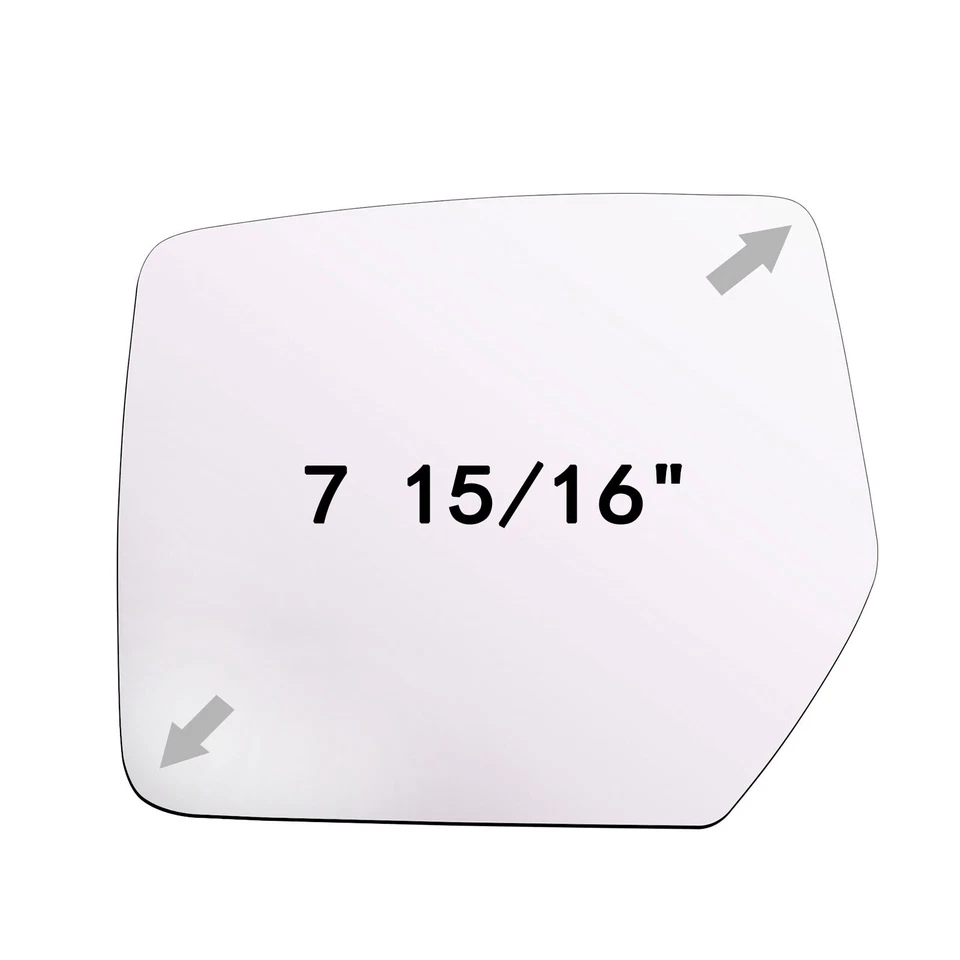 Mirror Glass Replacement Fits 2009-2013 Jeep Patriot LH Side Flat+Adhesive 4161 - Image 2 of 4