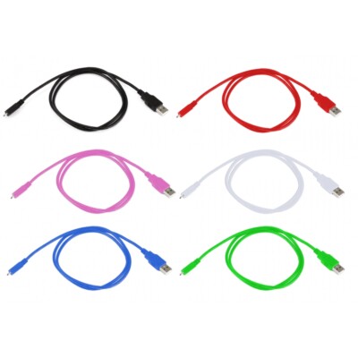1 of 3ft USB 2.0 A male to Micro B 5 pin Charging  Android Data sync Cable Cord