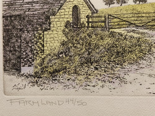 FRANCIS KELLY "FARMLAND" ORIGINAL SIGNED LIMITED EDITION RADIERUNG AQUATINTA 44/50 - Bild 13 von 24