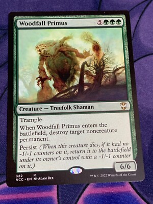 C2071 MAGIC MTG COMMANDER STREETS CAPENNA WOODFALL PRIMUS #322 RARE NM