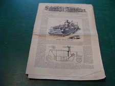 Orig. SCIENTIFIC AMERICAN 1861 2 febbraio, vol IV #5 ARATRO A VAPORE Reynolds, aratro talpa
