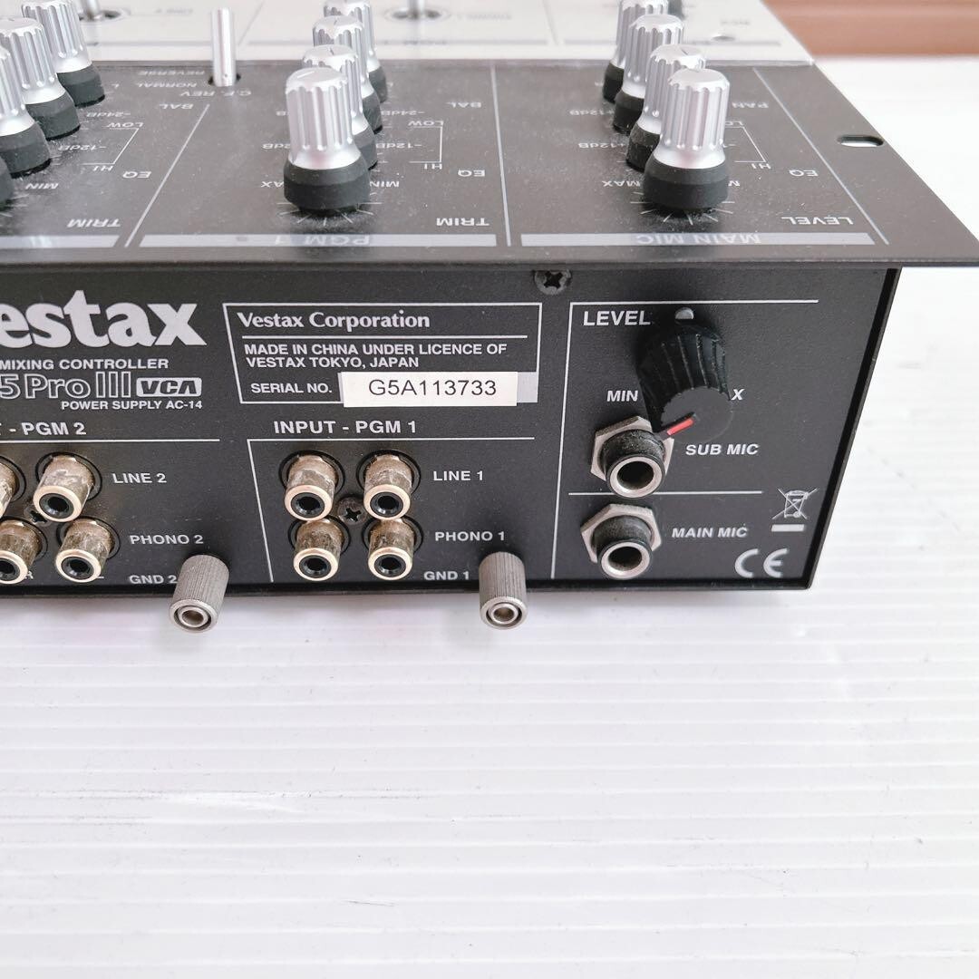 Vestax PMC-05ProIII VCA DJ Mixer Used From Japan Free