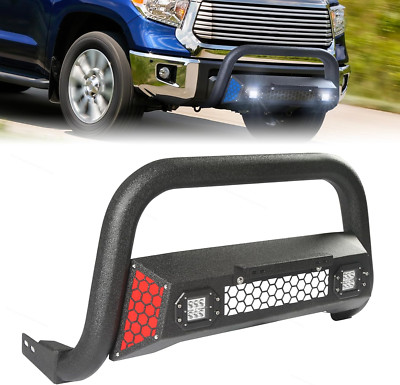Offroad Bull Bar Front Grille Guard Fits Tundra 07-21 Sequoia 08-22 w/ LED Light
