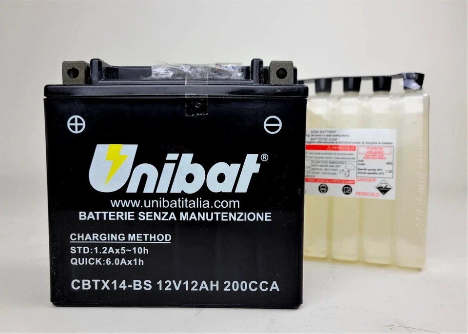 HUSQVARNA NUDA 900 R 2011 AGM MAINTENANCE FREE REPLACEMENT BATTERY YTX14-BS - Image 3 of 4