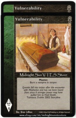 Vulnerability x2 Camarilla Edition V:TES VTES Vampire CCG