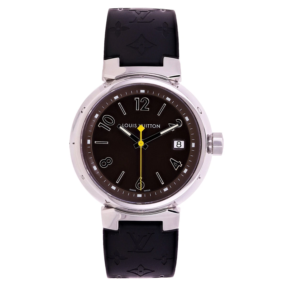 LOUIS VUITTON Tanbur slim QA137 black Dial Quartz Ladies Watch_882859 Louis Vuitton Leather Analog Wristwatches for sale | eBay main image 2