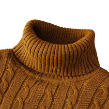 Men's Turtleneck Soft Sweater 2023 Warm Knitted Autumn/winter Pullover Jumper