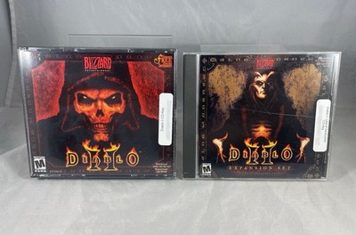 Diablo II 2 PC CD-ROM 3-disc 1.0 Blizzard + Lords of Destruction expansion Disc