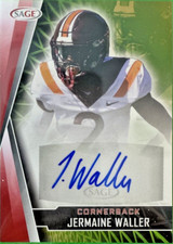 2022 SAGE HIGH SERIES RED JERMAINE WALLER #A-JW3 VIRGINIA TECH / LIONS RC AUTO