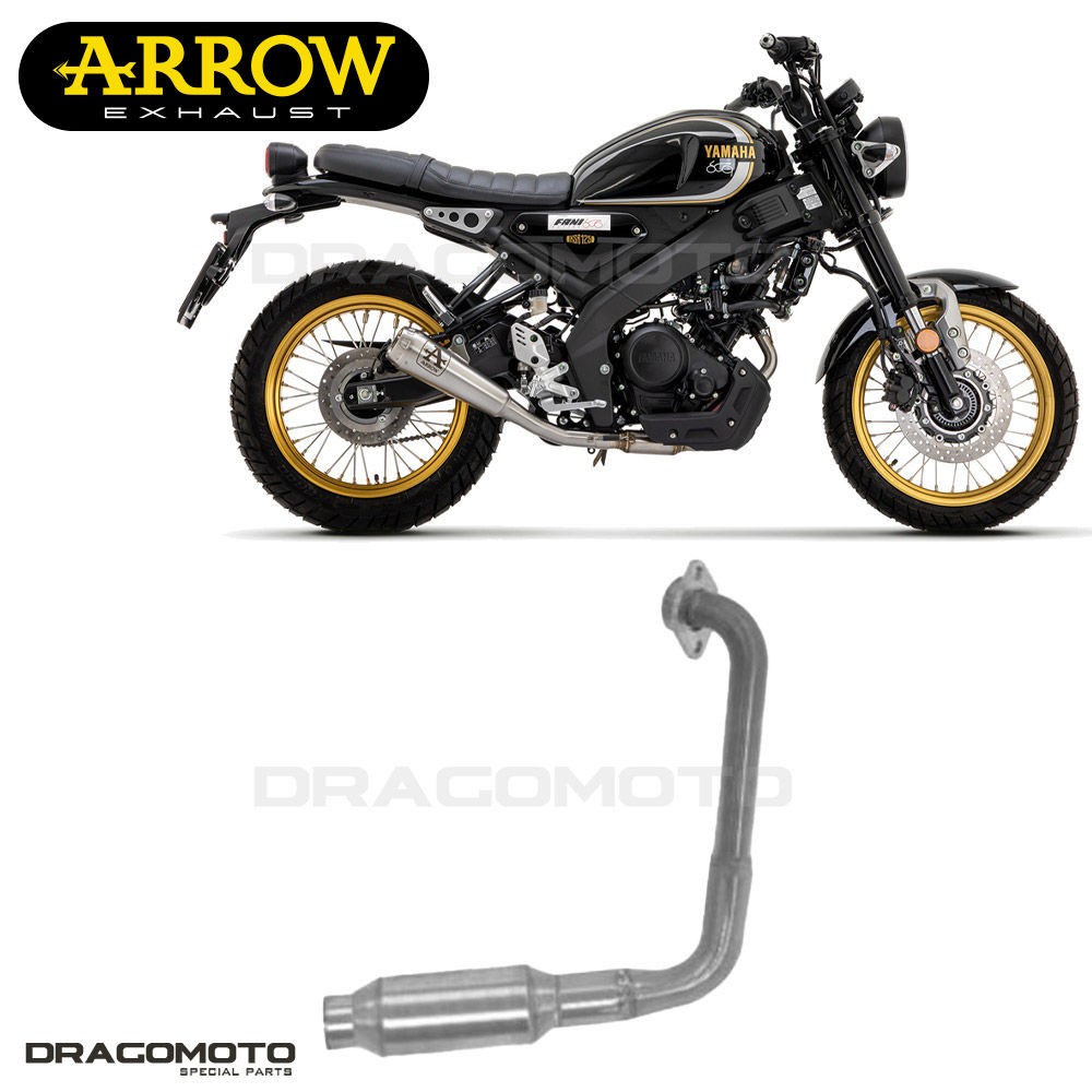 Collecteur ARROW RC YAMAHA XSR 125 echappement inox de qualite