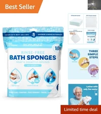 Unscented 25-Pack Rinse-Free Wipes: The Gentle Bathing Solution for Everyone